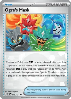Ogre's Mask Poke ball Holo 118